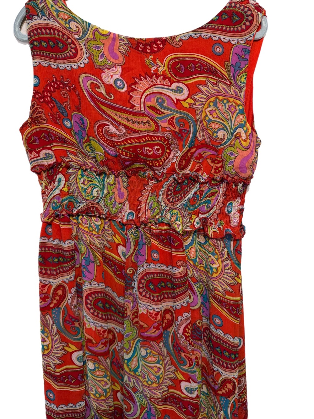 Jessica Taylor 2X Red Paisley Detail Dress - Picture 4 of 5